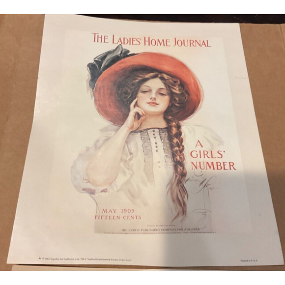 VTG Aspelin Art Gallery "The Ladies Home Journal" 4 Collectible Art Print Decor - Picture 2 of 5